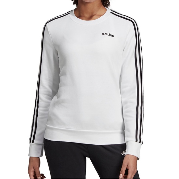 Adidas 3-Stripes Climalite Crew Sweatshirt - Picture 2 of 6